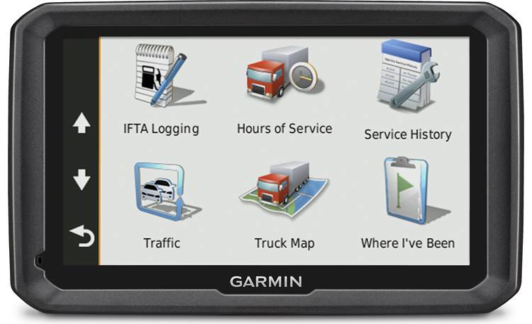 Garmin dēzl™ 570LMT Keep up with your hours and mileage.