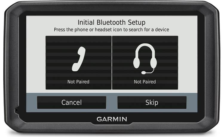 Garmin dēzl™ 770LMTHD Works with compatible Bluetooth headsets so you can make calls and hear directions.