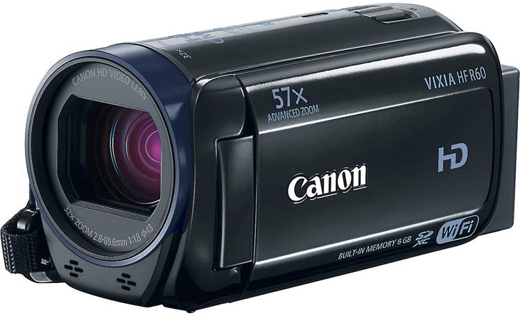 Canon VIXIA HF R60 Shown with screen in closed position