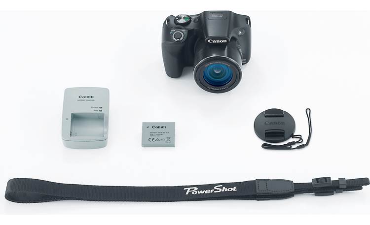 Canon PowerShot SX530 HS Shown with included accessories