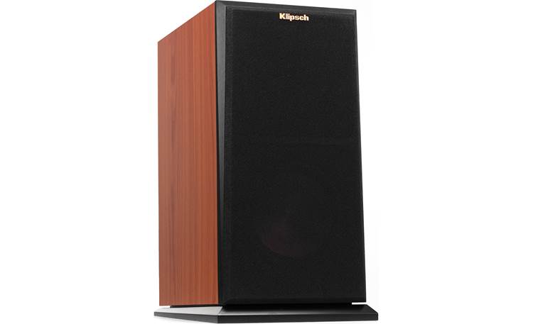 Klipsch Reference Premiere RP-160M Angled front view with grille attached (Cherry)