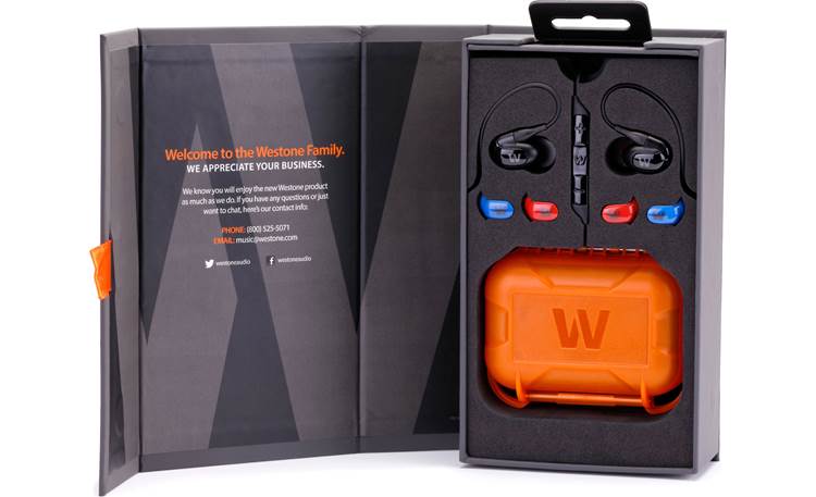 Westone W40 Includes heavy-duty storage case for transport