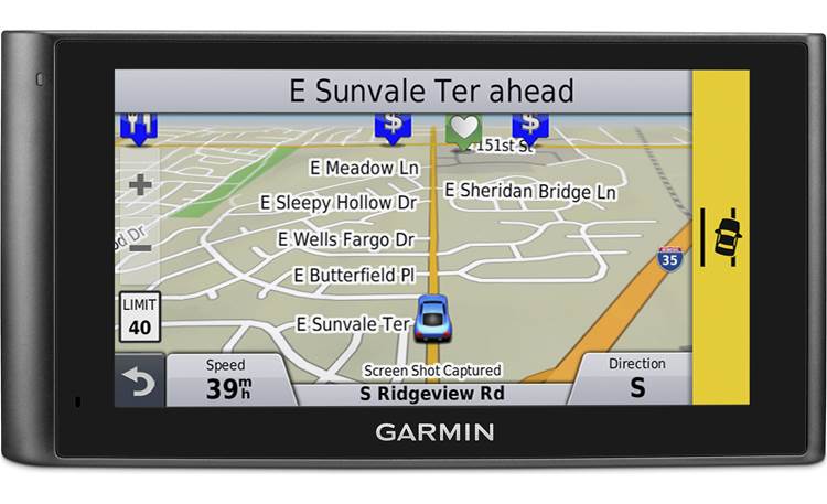 Garmin nüviCam™ LMTHD Lane Departure Warning alerts you when you've gone off course.