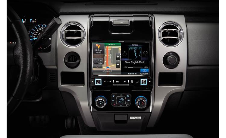 Alpine X009-FD2 In-Dash Restyle System The installed Restyle system offers a 9