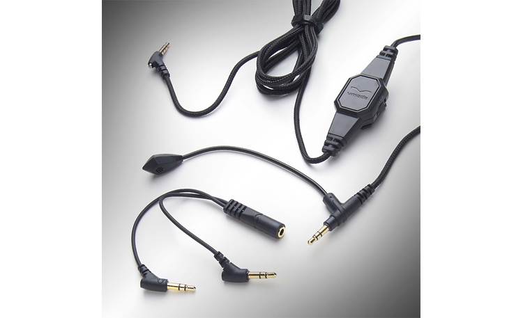 BoomPro microphone cable includes in-line mic and Y-adapter