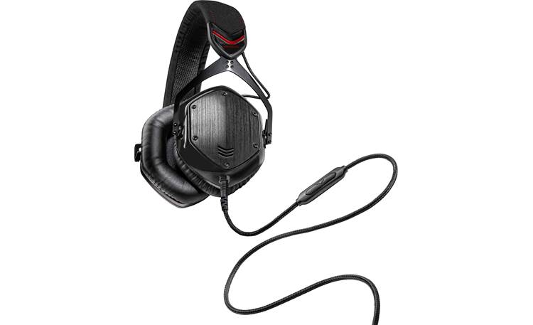 V-MODA Crossfade M-100 Pictured with Kevlar-reinforced cable with 1-button in-line remote and mic
