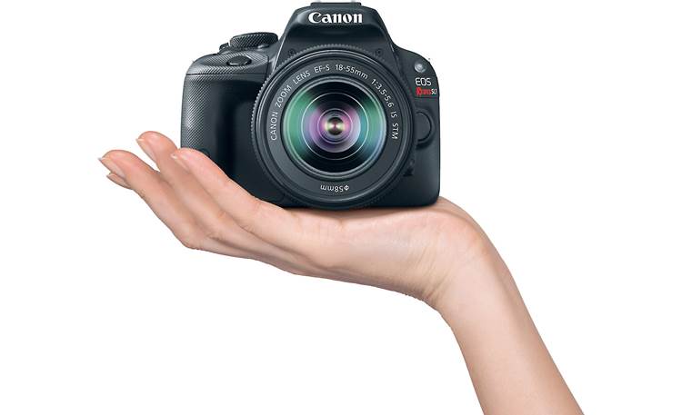 Canon SL1 Two Zoom Lens Bundle Fits in the palm of your hand