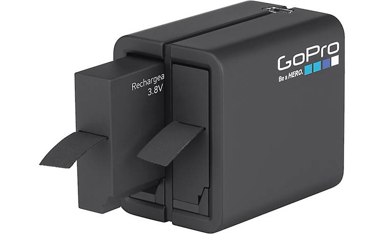 GoPro Dual Battery Charger + Battery Shown with dual batteries