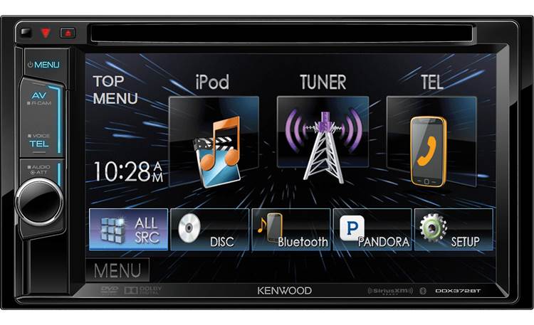 Kenwood DDX372BT Simple touchscreen controls let you get to your favorite music quickly