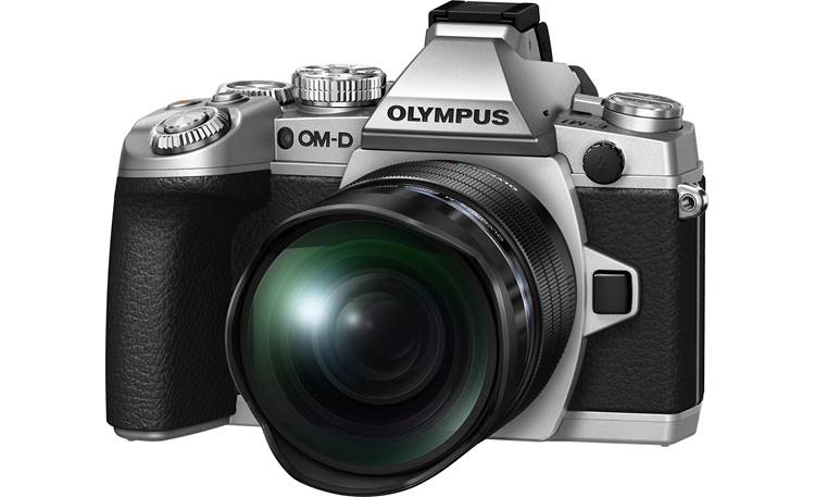 Olympus M. Zuiko ED 8mm f/1.8 Fisheye PRO Front, attached to E-M1 camera (not included)