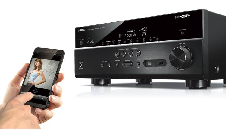 Yamaha RX-V679 Built-in Bluetooth lets you stream music wirelessly from a compatible device