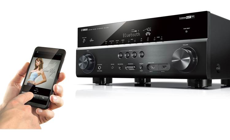 Yamaha RX-V779 Built-in Bluetooth lets you stream music wirelessly from a compatible device