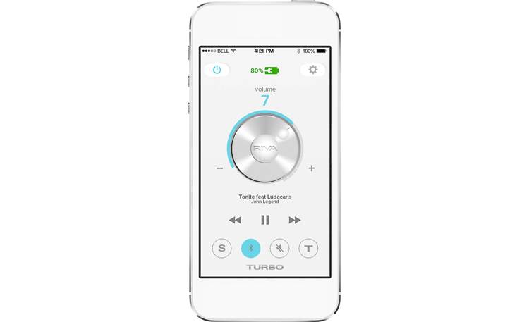 RIVA Turbo X Smartphone app control screenshot (smartphone not included)