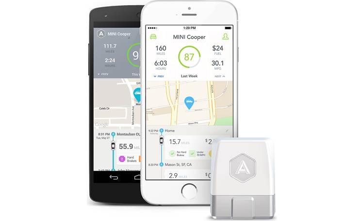 Automatic Car Adapter and Car Apps Automatic logs your trips and scores your driving efficiency.