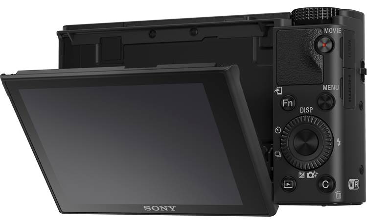 Sony Cybershot® DSC-RX100 IV LCD screen tilted down