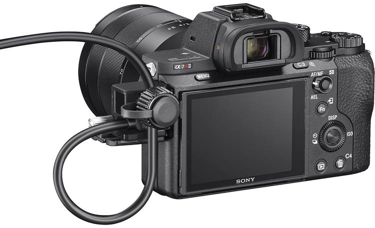 Sony Alpha a7R II (no lens included) Clean HDMI output with cable protector allows uncompressed movie output