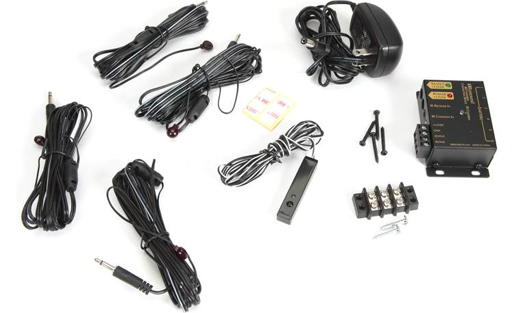 Russound SaphIR IRJ-4 Extender Kit Complete infrared remote extender system includes IR receiver, connecting hub, 4 IR emitters, and power supply