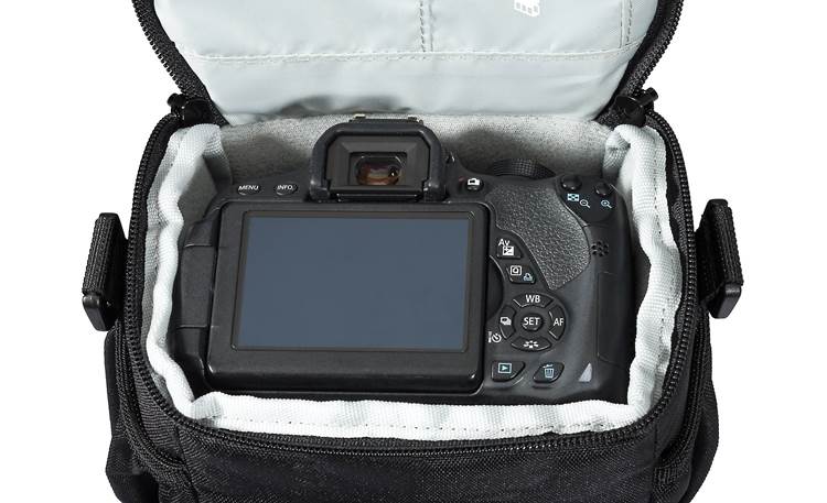 Lowepro Adventura SH 120 II Room for a small DSLR with attached kit lens (camera not included)