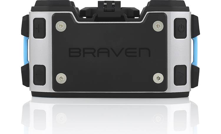Braven BRV-PRO Silver/Cyan/Black - top view