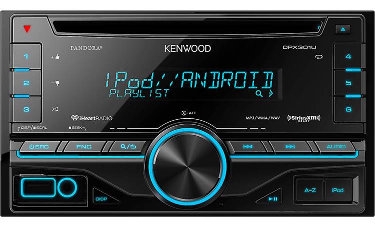 Kenwood DPX301U Connect your Android, iPhone, or a USB flash drive for hours of music on the road