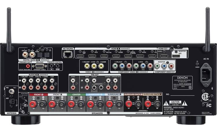 Denon AVR-X3200W IN-Command Back, with Wi-Fi antennas up