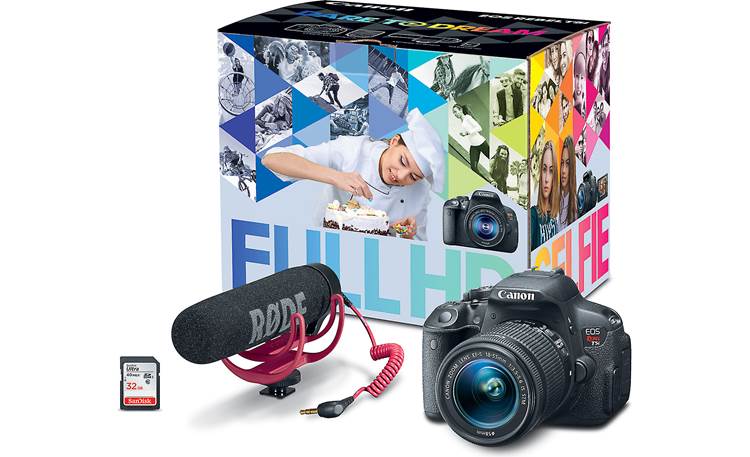 Canon EOS Rebel T5i Video Creator Kit Canon EOS T5i Video Creator Kit with 18-55mm zoom lens, Rode VideoMic GO and Sandisk 32GB Memory Card