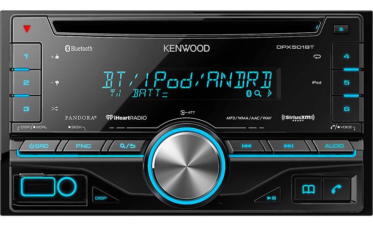 Kenwood DPX501BT User-friendly controls operate your Bluetooth® calls and wireless music