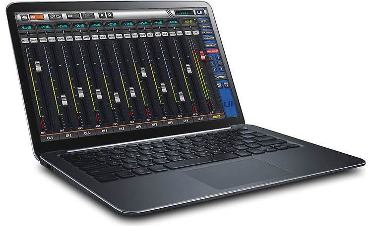 Soundcraft Ui12 Main mix view on a laptop