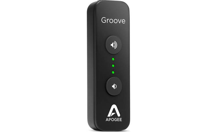 Apogee Groove Top mounted volume control for easy operation