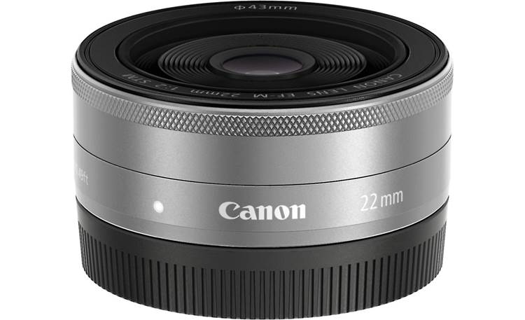 Canon EF-M 22mm F/2.0 STM Front with rear lens cap on