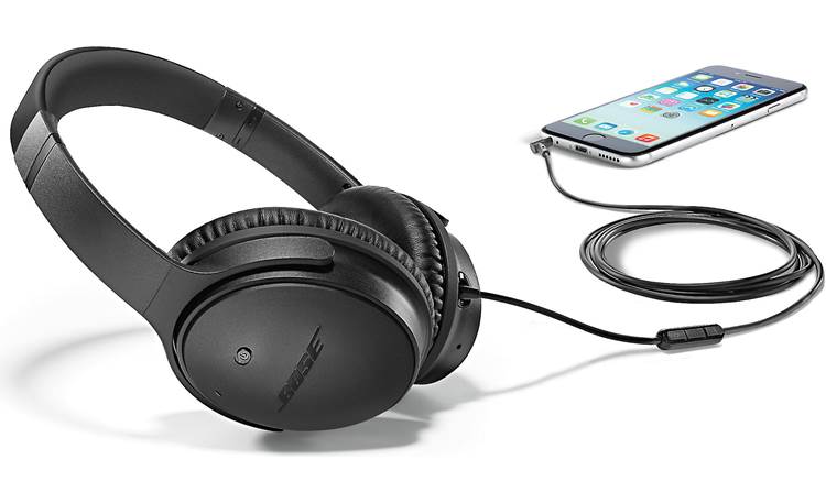 Bose® QuietComfort® 25 Acoustic Noise Cancelling® headphones Control your calls and music with in-line remote (phone not included)