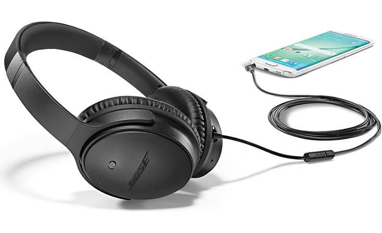 Bose® QuietComfort® 25 Acoustic Noise Cancelling® headphones Control your calls and music with inline remote (phone not included)