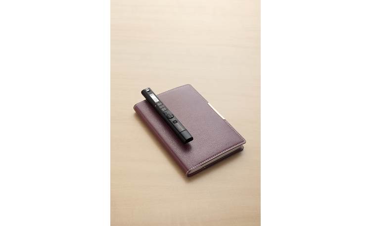 Olympus VP-10 Easily clips to notebook