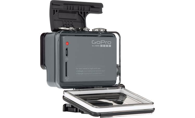 GoPro HERO+ Hinged back door allows access to camera