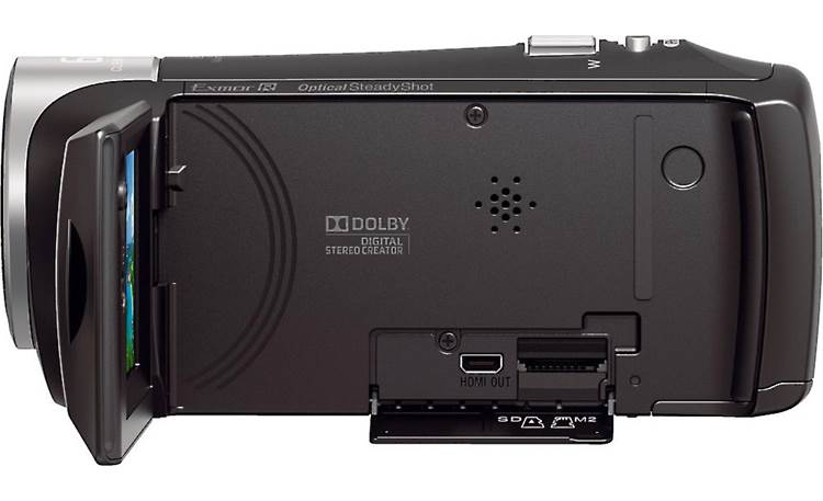 Sony Handycam® HDR-CX405 Shown with viewscreen in use