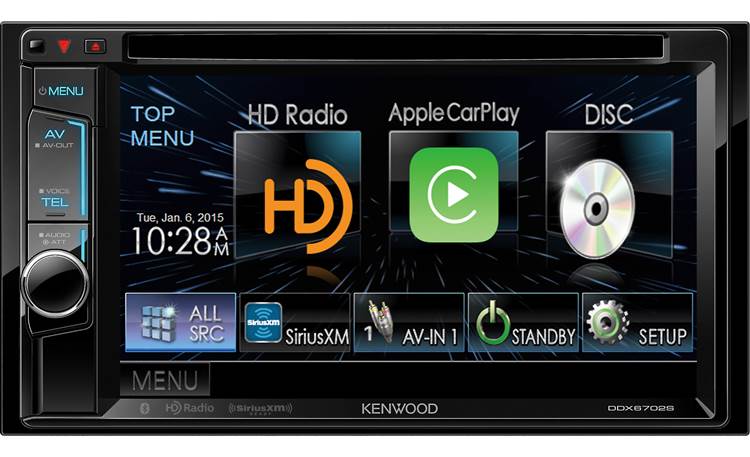 Kenwood DDX6702S Get your iPhone fully integrated with Apple CarPlay
