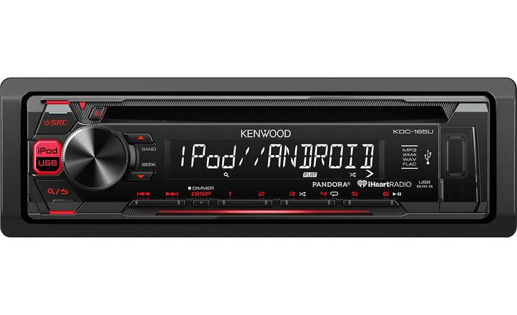 Kenwood KDC-165U This budget-friendly receiver includes a USB port to work with your iPhone®, Android™, and flash drives