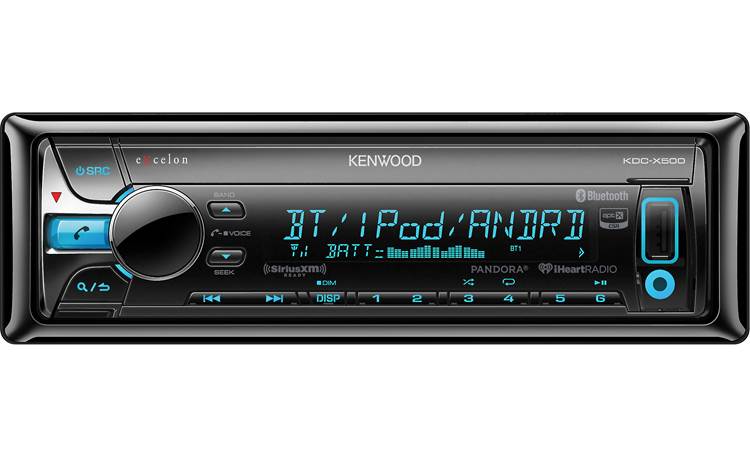 Kenwood Excelon KDC-X500 Bluetooth® with aptX® provides clear wireless audio streaming