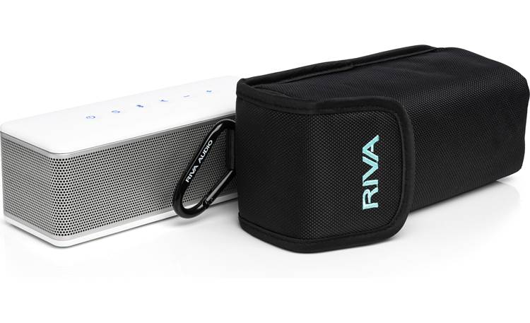 RIVA S White/silver - with included case and carabiner clip