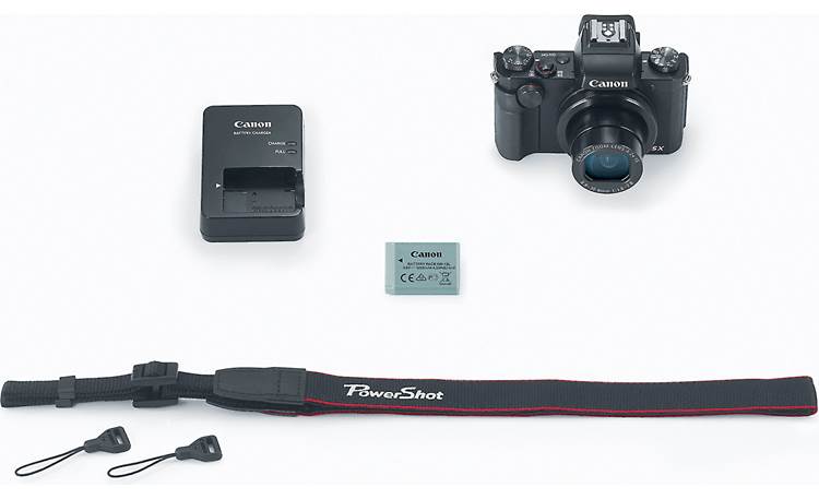 Canon PowerShot G5 X Shown with included accessories
