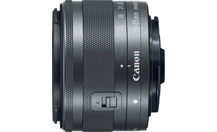 Canon EF-M 15-45mm f/3.5-6.3 IS STM Top view (Graphite)
