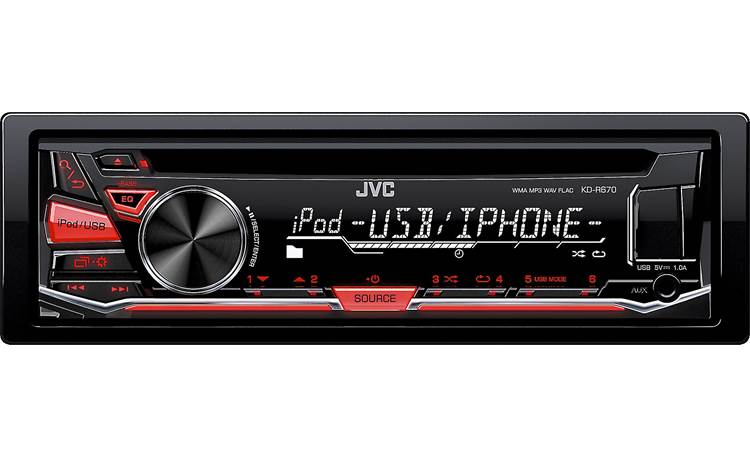 JVC KD-R670 Connect an iPhone® or Android™ for lots of music options