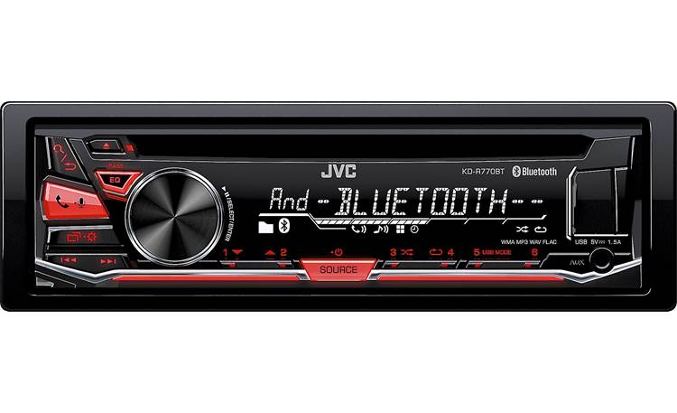 JVC KD-R770BT Use Bluetooth to take calls and stream Pandora® and iHeartRadio®