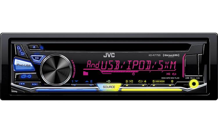 JVC KD-R775S Put some color in your dash using the 3-zone variable color illumination
