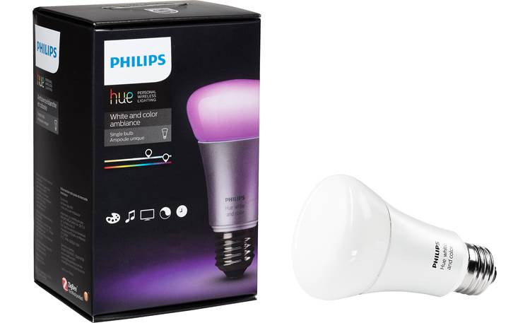 Philips Hue 2.0 A19 White and Color Ambiance Light Bulb Add up to 50 lights to your Hue system