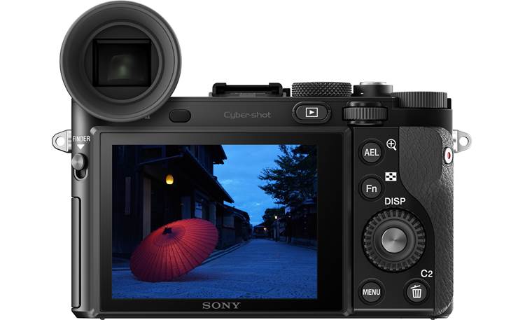 Sony Cyber-shot® DSC-RX1R II Shown with EVF eyecup attached