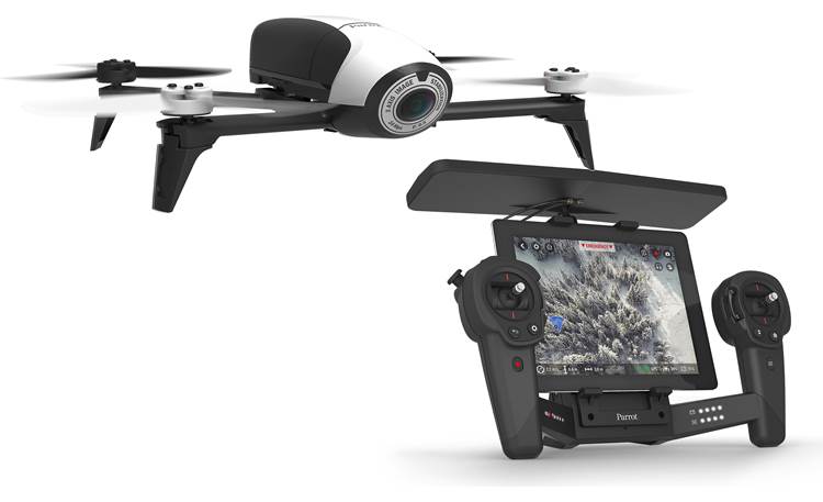 Parrot Bebop 2 Drone and Skycontroller Black Bundle Front