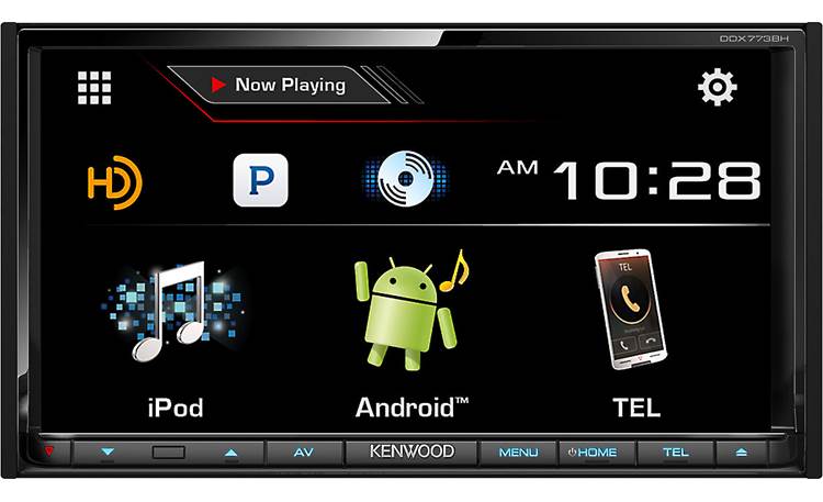 Kenwood DDX773BH Pair up two phones via Bluetooth and control them from this receiver's touchscreen display