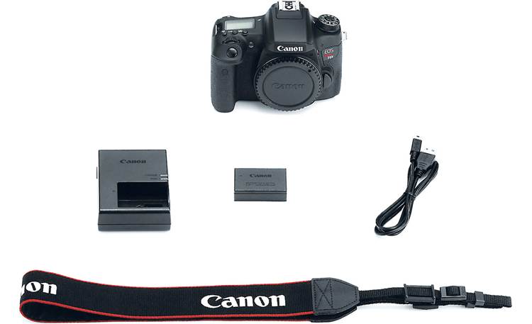 Canon EOS Rebel T6s (no lens included) Shown with included accessories