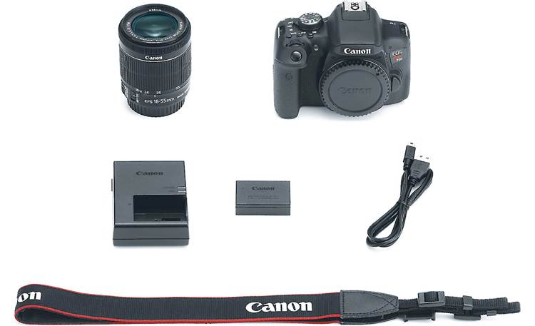 Canon EOS Rebel T6i Kit Shown with included accessories